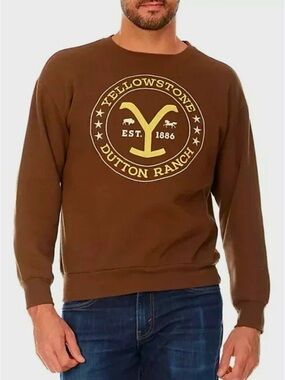 🤠 Yellowstone Dutton Ranch Crewneck Sweatshirt XXL  Western Festival Country